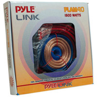 

Pyle PLAM40 20' 4 Gauge 1600 Watt Amplifier Hookup Kit for Battery Head Unit & Speakers