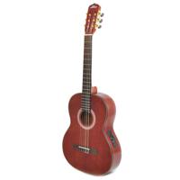 

Pyle PGA33LBR Classical Left-Handed Acoustic-Electric Guitar, Rosewood Fingerboard, Brown