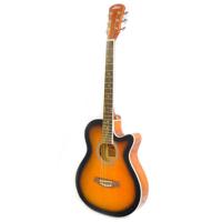 

Pyle PGA36 Grand Auditorium Acoustic-Electric Guitar, Rosewood Fingerboard, Brown