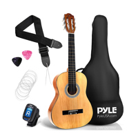 

Pyle PGACLS30 30" Classic Junior Linden Wood Acoustic Guitar, Dyed Hardwood Fingerboard, Rosette Linden Laminate Finish