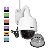 

Pyle PIPCAMHD46 1.3MP 960p HD Outdoor Weatherproof Wireless P2P IP Network PTZ Camera, 4x Optical Zoom, 30 fps, 59' Night Vision, H.264