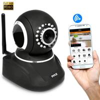 

Pyle PIPCAMHD82 2MP 1080p Full HD Indoor Wireless P2P Network Camera with 3.6mm Lens, 30 fps, 33' Night Vision, H.264, MJPEG, Black