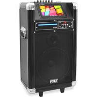 

Pyle Karaoke Vibe Bluetooth Multimedia PA Speaker with 10" Woofer, 7" Screen, Multimedia Disc Player, VHF Wireless Microphone, 400W, Single