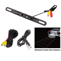 

Pyle PLCM18BC License Plate Mount Rear View Backup Color Camera with Distance Scale Line