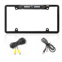 

Pyle PLCM29MS Reverse/Parking Assist License Plate Frame Camera with Night Vision & Distance Scale Lines