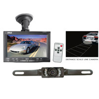 

Pyle PLCM7500 7" Window Suction Mount TFT/LCD Video Monitor with Universal Mount Rearview Backup Color Camera and Distance Scale Line