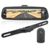 

Pyle PLCMDVR77 Vehicle DVR HD Video Recording System, Includes Rearview Mirror Assembly with 7.4" LCD Display, DVR Dash Cam and Backup Camera