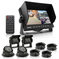 

Pyle PLCMTRDVR48 4x Vehicle DVR Waterproof Camera with 7" Monitor Video Recording Kit, Quad View Ability, Night Vision