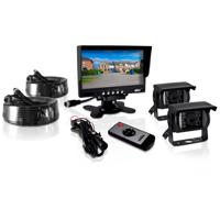 

Pyle PLCMTR72 Commercial Grade Rearview Backup Camera with 7" Monitor Video System, Includes 2x Night Vision Weatherproof Cameras