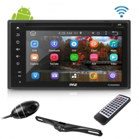 

Pyle PLDNAND623.5 6" Touchscreen Double DIN Android Stereo Receiver Headunit with HD DVR Dash Cam and Rearview Backup Camera