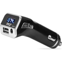 

Pyle PLMP2A FM Radio Transmitter with USB Port for Charging Your Devices, 87.5-108.0 MHZ Frequency Range, 3.5mm AUX Input Car Lighter Adaptor