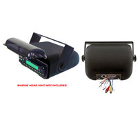 

Pyle PLMRCB3 Universal Marine Stereo Housing with Full Chassis Wired Casing, Black
