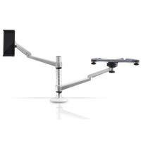 

Pyle PLPPADMT20 Universal Stand with Adjustable Dual Device Holder Mount for 10"-15.6" Laptops and 7"-10.1" Tablets
