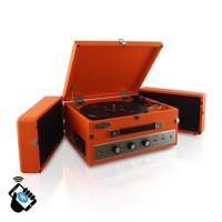

Pyle PLTT82BT Retro Vintage Classic Style Bluetooth Turntable Record Player with Vinyl-to-MP3 Recording, PC Encoding, Orange