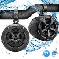 

Pyle PLUTV43BTA 2-Way 4" Waterproof Off-Road Amplified Speakers with Bluetooth Streaming, 800W Max, Pair