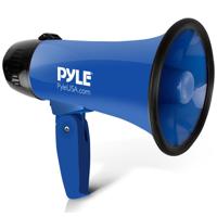 

Pyle PMP21 20W Compact and Portable Megaphone Speaker with Siren Alarm Mode, Battery Operated, Blue