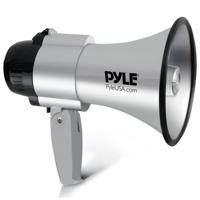 

Pyle PMP33 30W Compact & Portable PA Megaphone Bullhorn Speaker with Siren, Silver