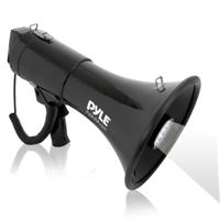 

Pyle PMP561LTB 50W Megaphone Speaker with Built-in Rechargeable Battery, LED Lights, Siren Alarm Mode & Adjustable Volume Control