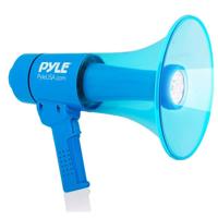 

Pyle PMP67WLTB 40W Megaphone PA Bullhorn Speaker with Built-in Rechargeable Battery, LED Lights and Siren Alarm, Waterproof & Water Resistant