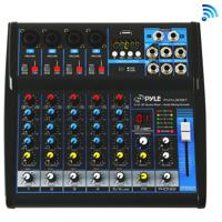 

Pyle PMXU63BT 6-Channel Bluetooth 4.0 Studio Mixer and DJ Controller Audio Mixing Console System