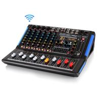 

Pyle PMXU88BT 8-Channel Bluetooth 2.0 Studio Mixer and DJ Controller Audio Mixing Console System