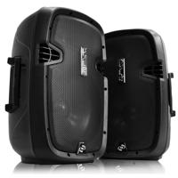 

Pyle PPHP1049KT 10" 1000W 2-Way Active & Passive PA Speaker System Kit, Includes 2x Speaker Stands & Wired Microphone
