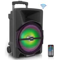 

Pyle PPHP1544B 15" 1200W Indoor/Outdoor Speaker with Flashing LED Lights