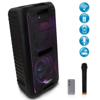 

Pyle PPHP28BA 2-Way 8" 400W Bluetooth Enabled PA Speaker and Microphone System, Includes Wireless Handheld Microphone