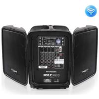 

Pyle PPHP898MX 2-Way 8" 600W Dual Bluetooth Enabled PA Speaker System and 8-Channel Audio Mixer Console