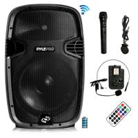 

Pyle PPHP1241WMU 2-Way 12" 1000W Active PA Speaker System Kit, Includes Wireless Handheld Microphone, Headset Microphone and Beltpack Transmitter