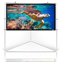 

Pyle PRJTPOTS101 100" HD Portable Outdoor Projector Screen with Frame Stand, Matte White