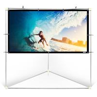 

Pyle PRJTPOTS71 72" HD Portable Outdoor Projector Screen with Frame Stand, Matte White