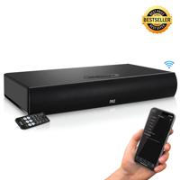 

Pyle PSBV600BT Bluetooth Tabletop Soundbar Digital Speaker System, Includes TV Soundbar, Remote Control, Audio Connection Cables and Power Adapter