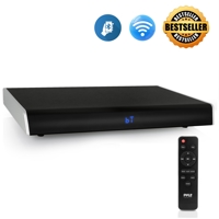 

Pyle PSBV820BT Bluetooth Tabletop TV Sound Base Speaker with Remote Control, Wall Power Adapter Cable and Aux-to-RCA Audio Cable