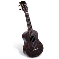 

Pyle PUKT55 4-String Soprano Traditional Ukulele, 15 Frets, V-Shape Neck, Black Walnut Fingerboard, Mahogany Neck, Flamed Laminated Wood