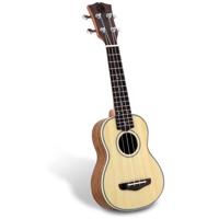 

Pyle PUKT65 4-String Soprano Traditional Ukulele, 15 Frets, V-Shape Neck, Black Walnut Fingerboard, Spruce Body and Mahogany Neck, Matte Finish