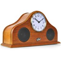 

Pyle PVNTLCL41BT 2-In-1 Retro Vintage Tabletop Style Clock and Bluetooth Speaker System