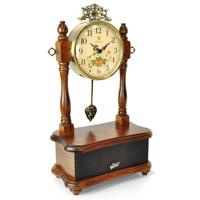 

Pyle PVNTLCL41BT 2-In-1 Retro Vintage Style Clock with Swinging Pendulum Arm and Bluetooth Speaker System