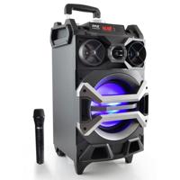 

Pyle PWMA325BT 500W 8" Portable Bluetooth Karaoke Speaker System, Includes Wireless Handheld Microphone and Remote Control