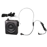

Pyle Waist-Band Portable PA System with Headset Microphone, Built-In Rechargeable Batteries, Black