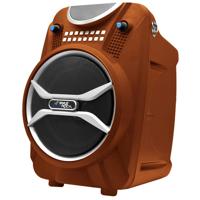 

Pyle PWMAB210 6.5" 200W Boom Rock Bluetooth Karaoke Speaker and Recording System, Includes Wireless Handheld Microphone and Remote Control, Orange
