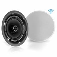 

Pyle PWRC63BT 2-Way 6.5" In-Wall/In-Ceiling Stereo Speakers with Built-In Bluetooth Wireless Receiver, 300W Max, Pair