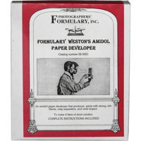 

Photographers' Formulary Weston's Amidol Paper Developer, Makes 4Lt Stock Solution