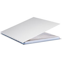 

Pina Zangaro Machina 11x14" Portrait Screwpost Binder with 20 Pro-Archive Sheet Protectors, Aluminum
