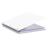 

Pina Zangaro Vista 8.5x11" Portrait Screwpost Binder with 20 Pro-Archive Sheet Protectors, Snow