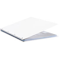 

Pina Zangaro Vista A3 Portrait Screwpost Binder with 20 Pro-Archive Sheet Protectors, Snow