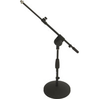 

Quik Lok A-495 Mic Stand with Short Round Base and Telescopic Mic Boom