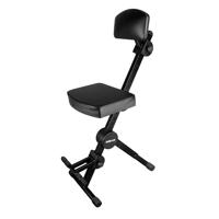 

Quik Lok Height Adjustable Musicians Stool with Adjustable Footrest and Back Rest, 22.8 to 31.5" Height Positions