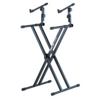 

Quik Lok X-Style Double Brace Two-Tier Heavy Duty Keyboard Stand