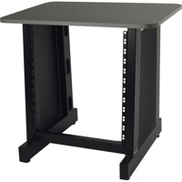 

Quik Lok Z-612BK 12-U Rack Stand with Wood Top for Compressors, EQs and Tuners, 200lbs Capacity, Black
